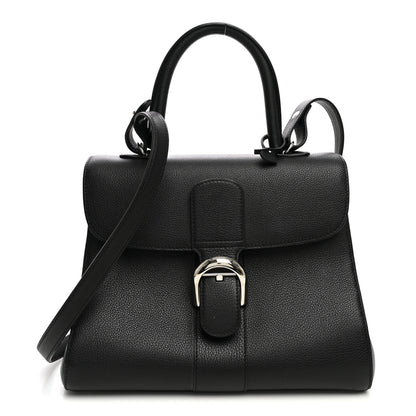 Delvaux Grained Calfskin MM Brillant Satchel Black 1 of 10