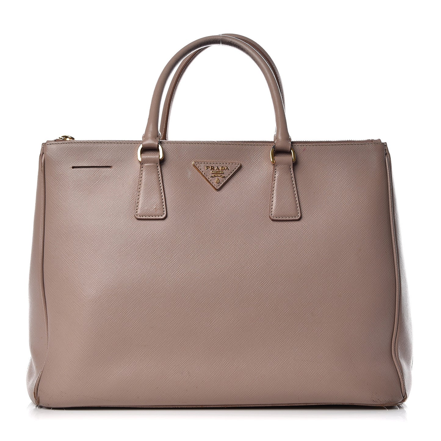 Saffiano Medium Galleria Double Zip Tote Cammeo