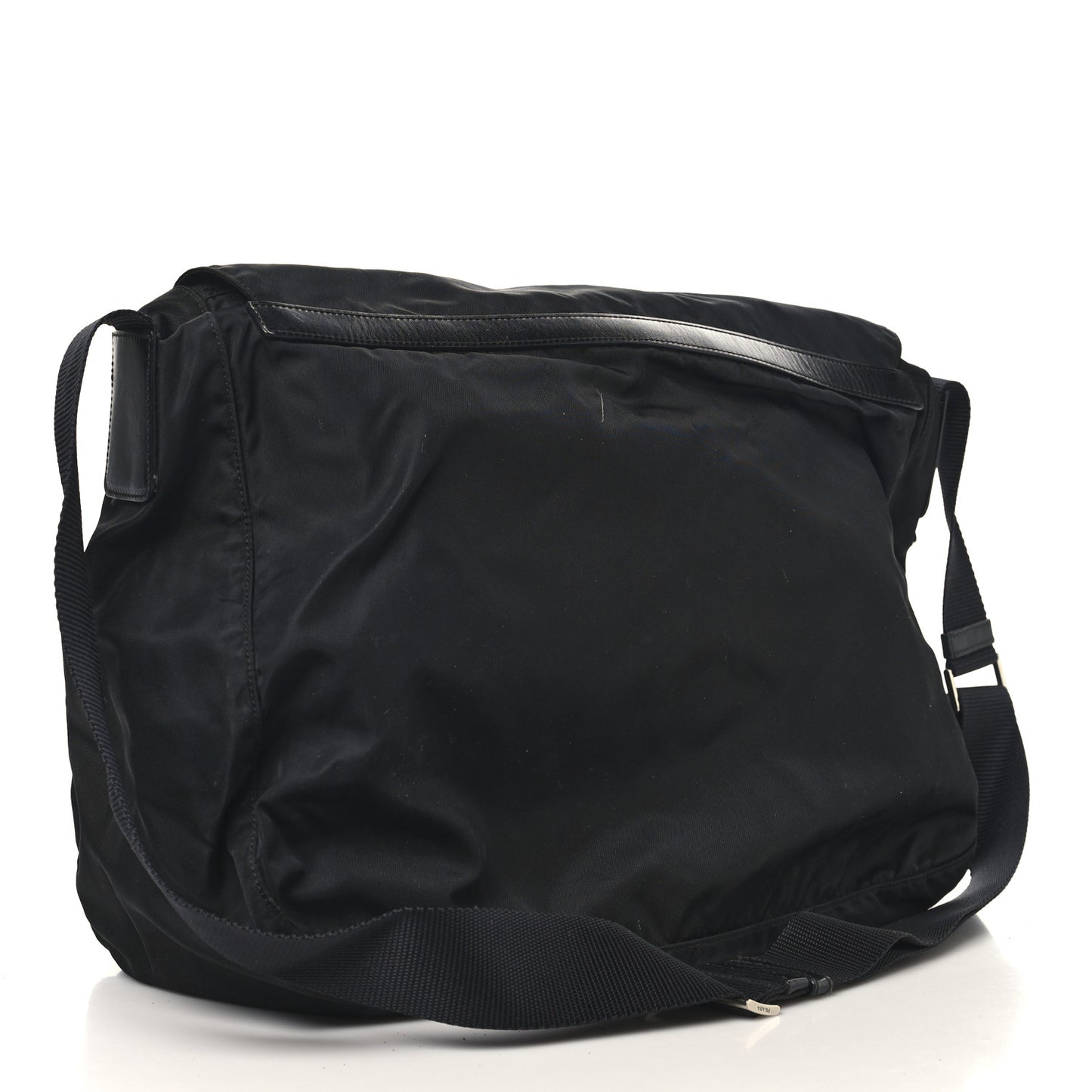 Nylon Vela Sport Messenger Bag Black