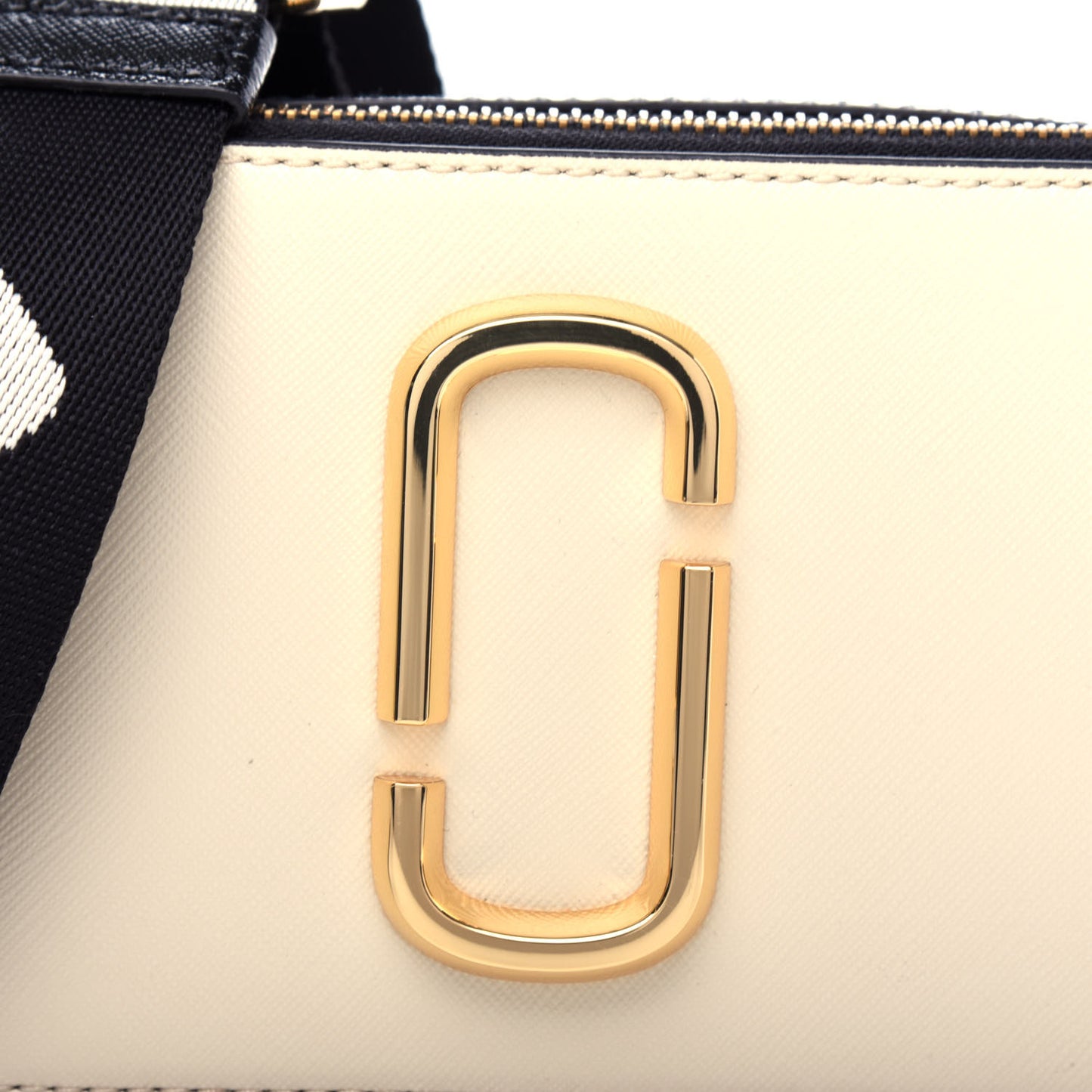 Saffiano Small Snapshot Camera Bag Cloud White Multicolor