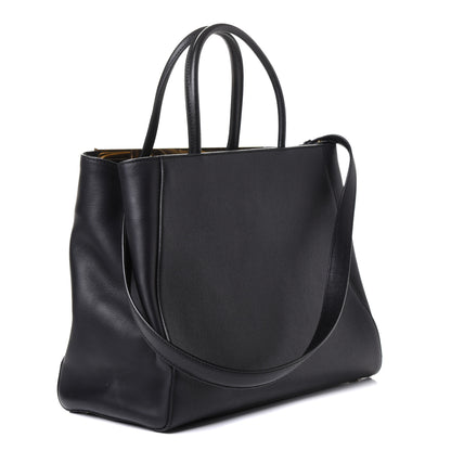 Fendi Vitello Elite Medium 2Jours Tote Black 4 of 14