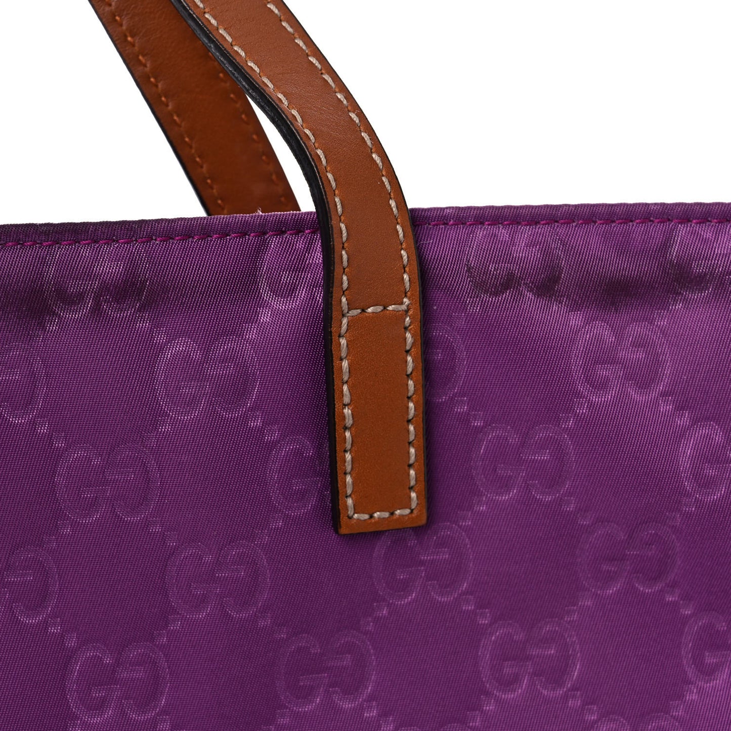 Nylon Guccissima Medium Tote Purple
