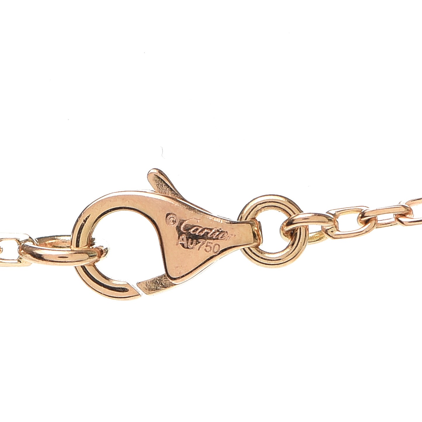 18K Pink White Yellow Gold Diamond Trinity Pendant Necklace