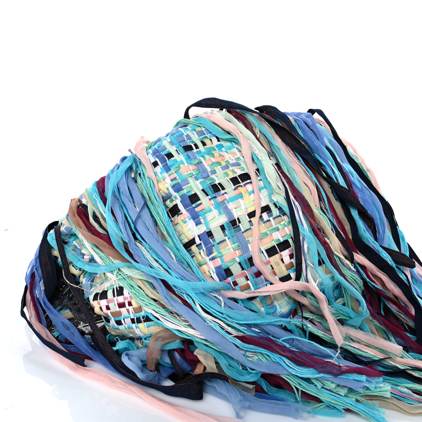 Tweed Fringe Hammock Hobo Bag Multicolor
