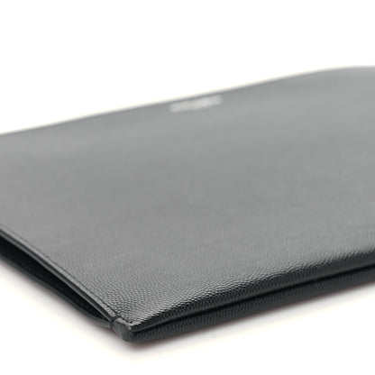 Saint Laurent Grain De Poudre Zipped Tablet Holder Black 8 of 9