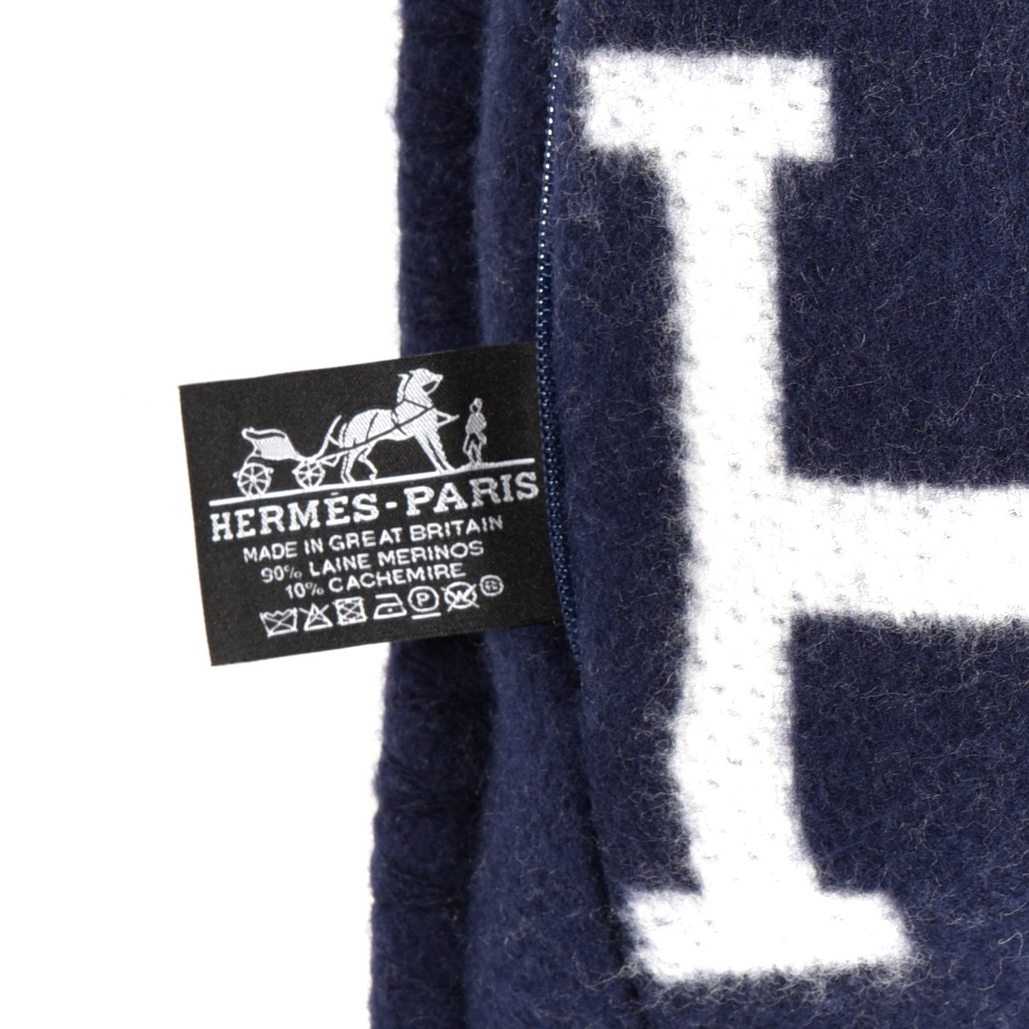 Hermes Wool Cashmere Avalon III Pillow PM Ecru Caban 3 of 3