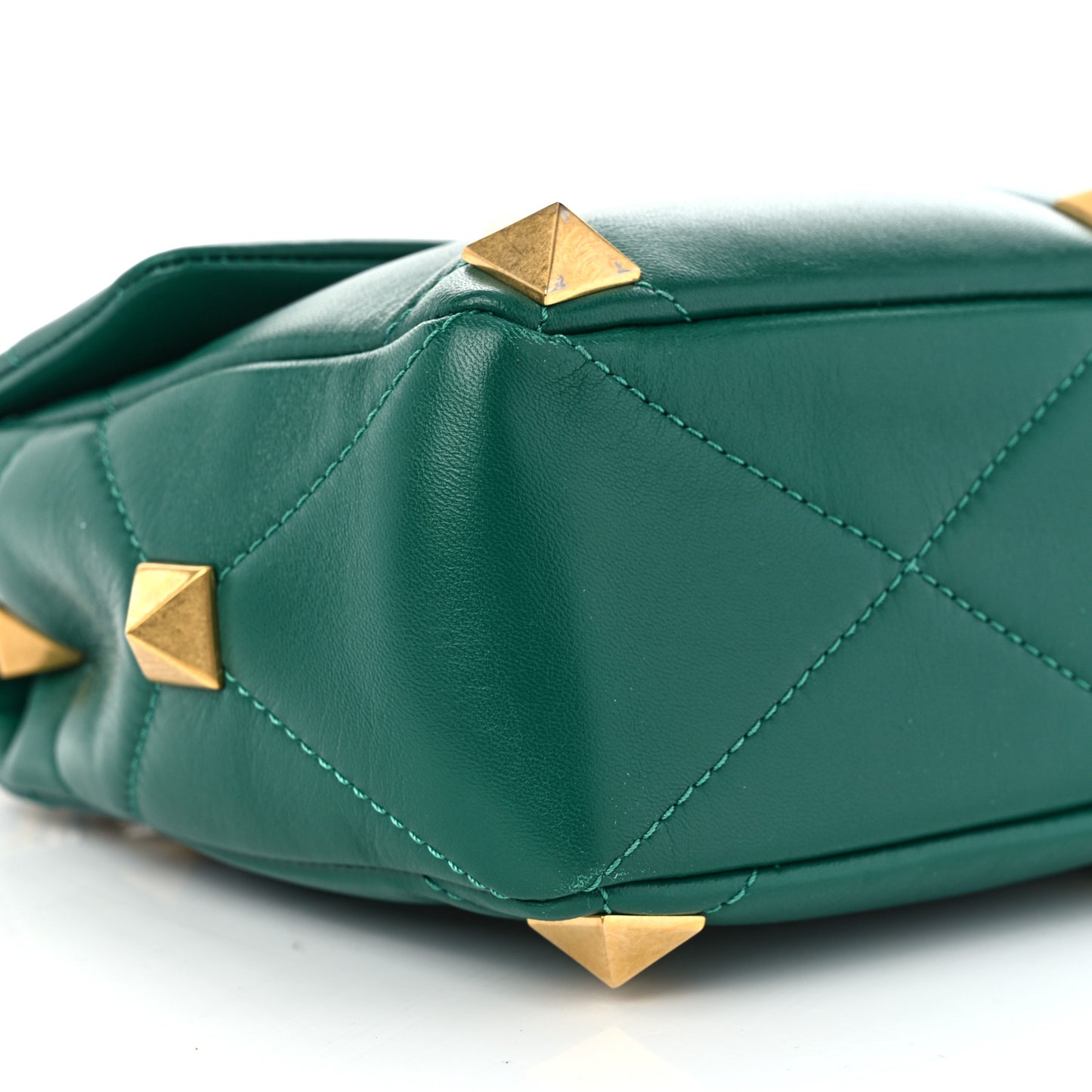 Nappa Roman Stud Shoulder Bag Jungle