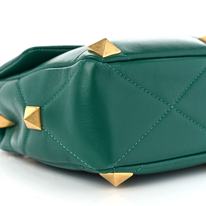 Valentino Garavani Nappa Roman Stud Shoulder Bag Jungle 8 of 9