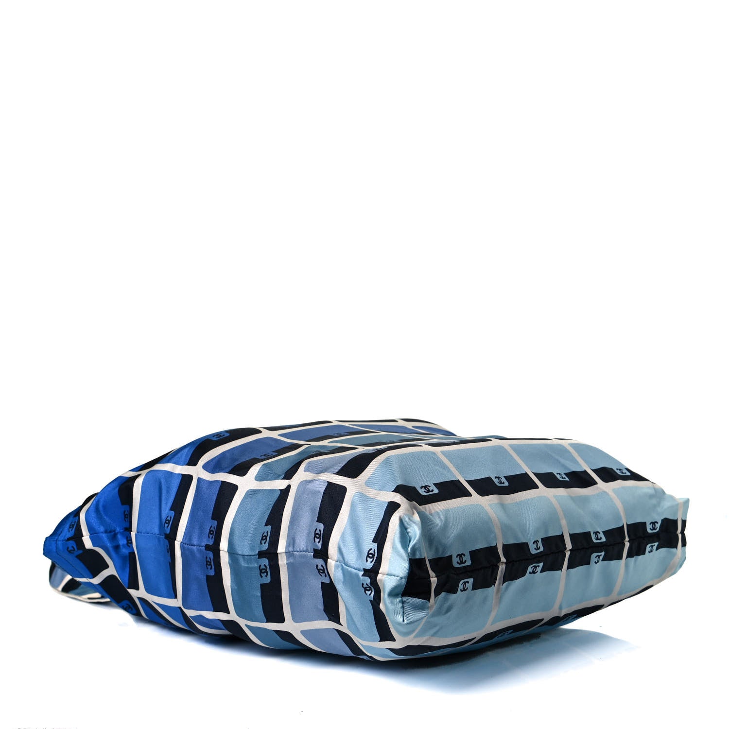 Chanel Caviar Fabric Quilted Foldable Tote With Chain Black Multicolor 5 of 14