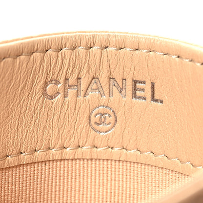 Chanel Caviar Quilted Card Holder Beige 6 of 9