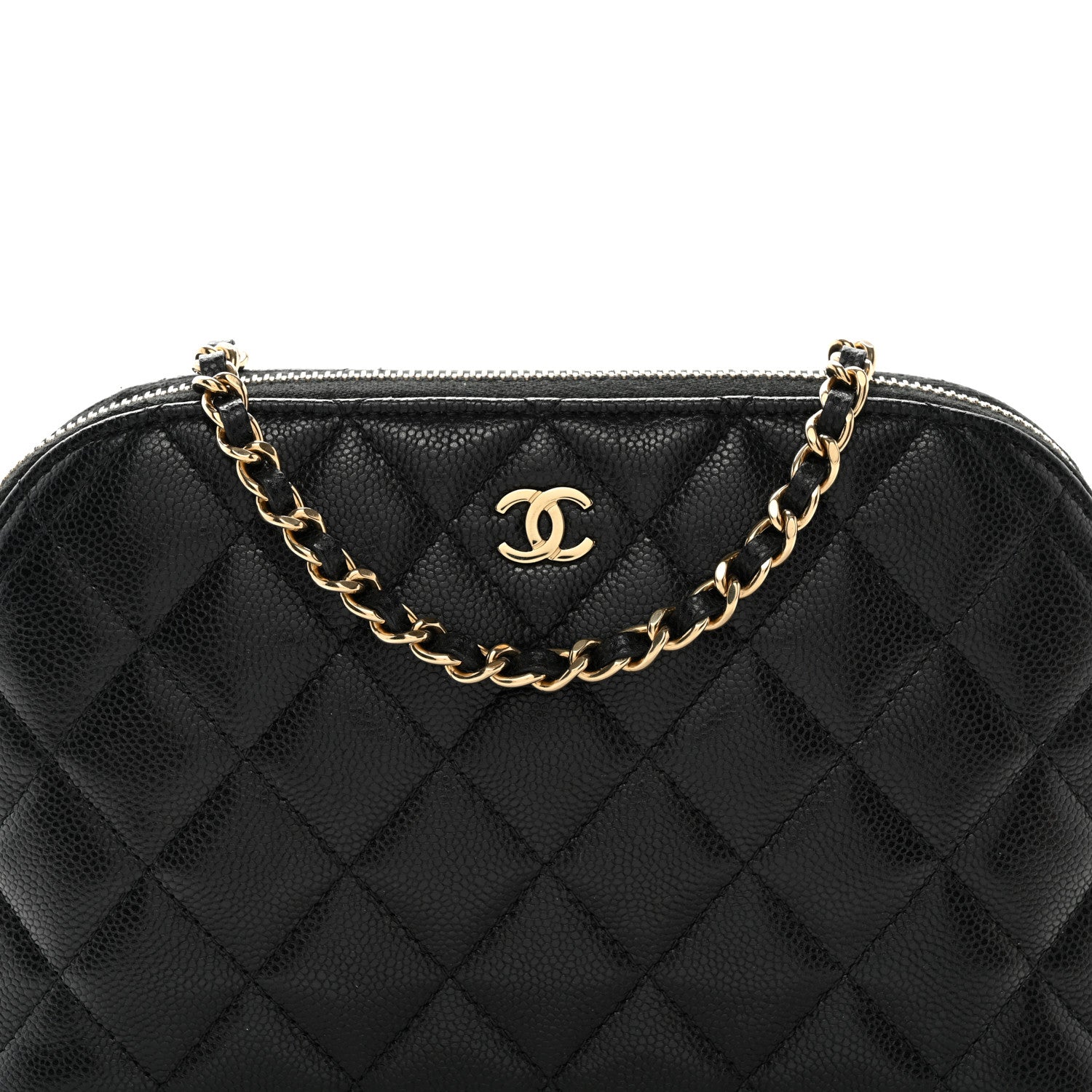 Chanel Caviar Quilted Classic Clutch with Chain Black 8 of 11
