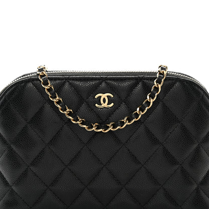 Chanel Caviar Quilted Classic Clutch with Chain Black 8 of 11