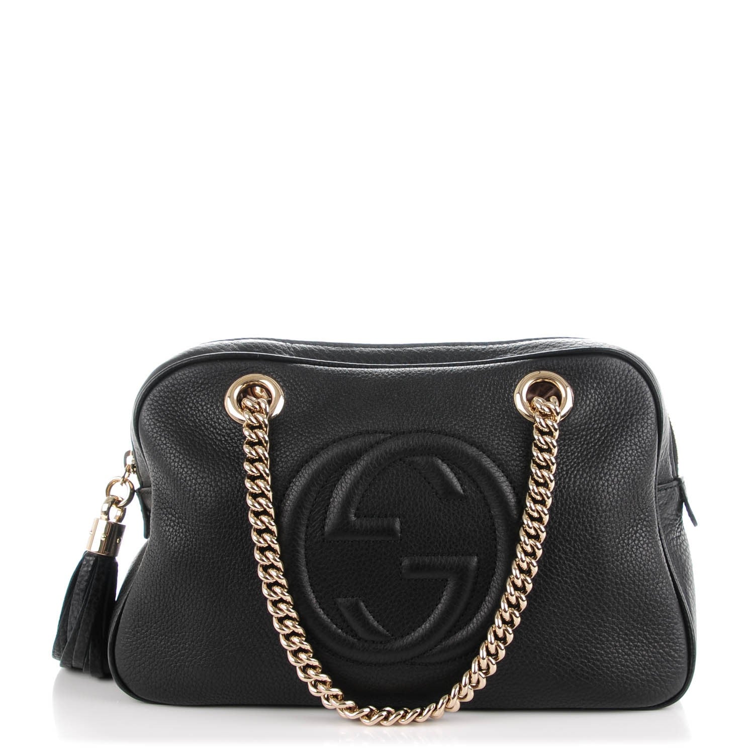 Gucci Pebbled Calfskin Small Soho Bowler Black 1 of 9