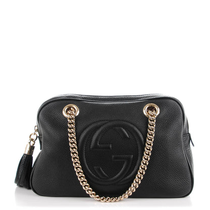Gucci Pebbled Calfskin Small Soho Bowler Black 1 of 9