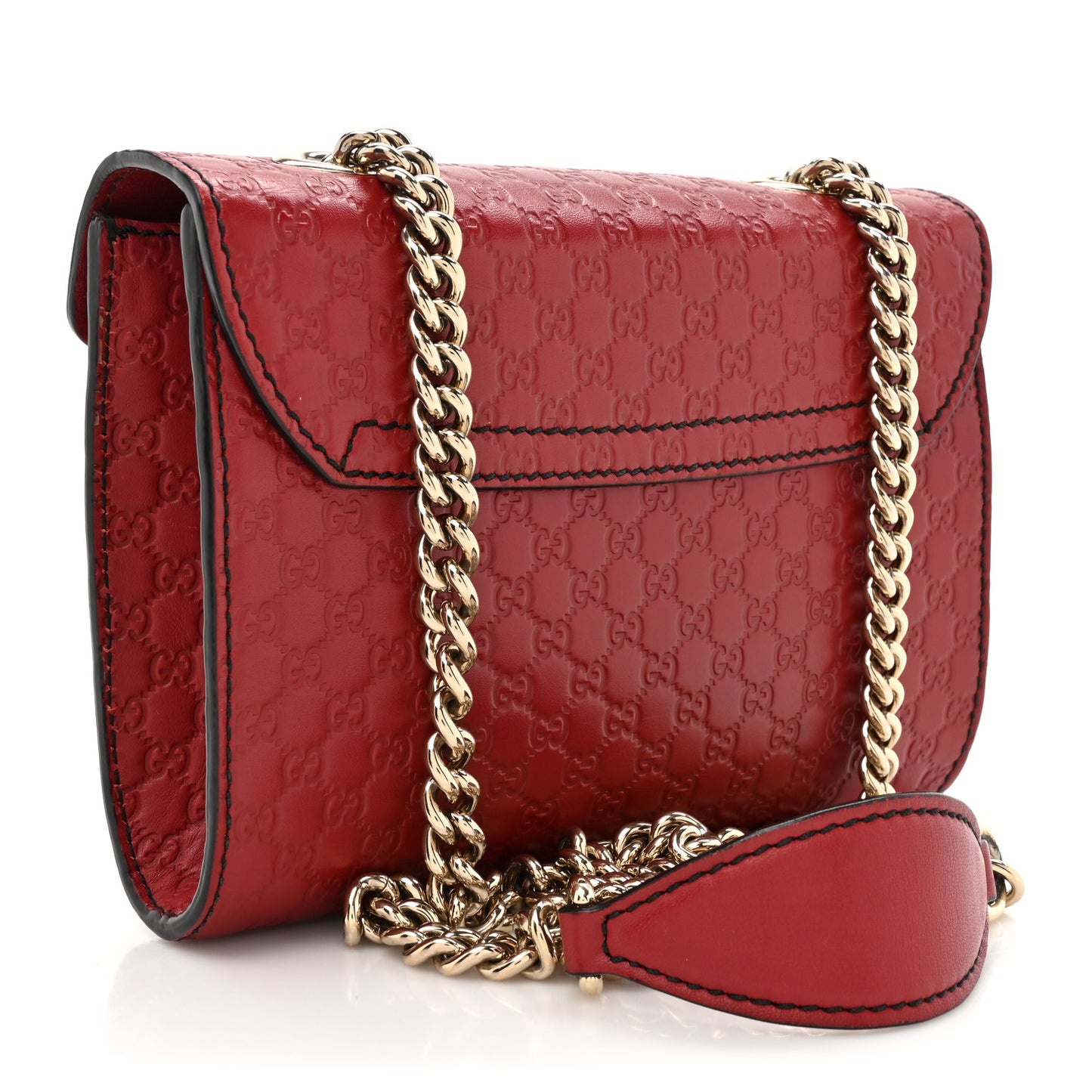 Soft Microguccissima Mini Emily Chain Shoulder Bag Rosso