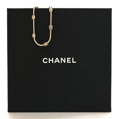 Chanel Metal CC Short Chain Necklace Gold 5 of 5