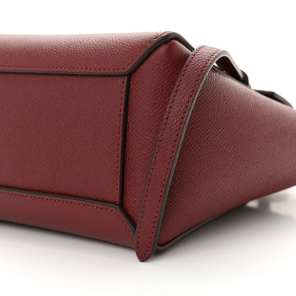 Celine Grained Calfskin Nano Belt Bag Burgundy 10 of 10