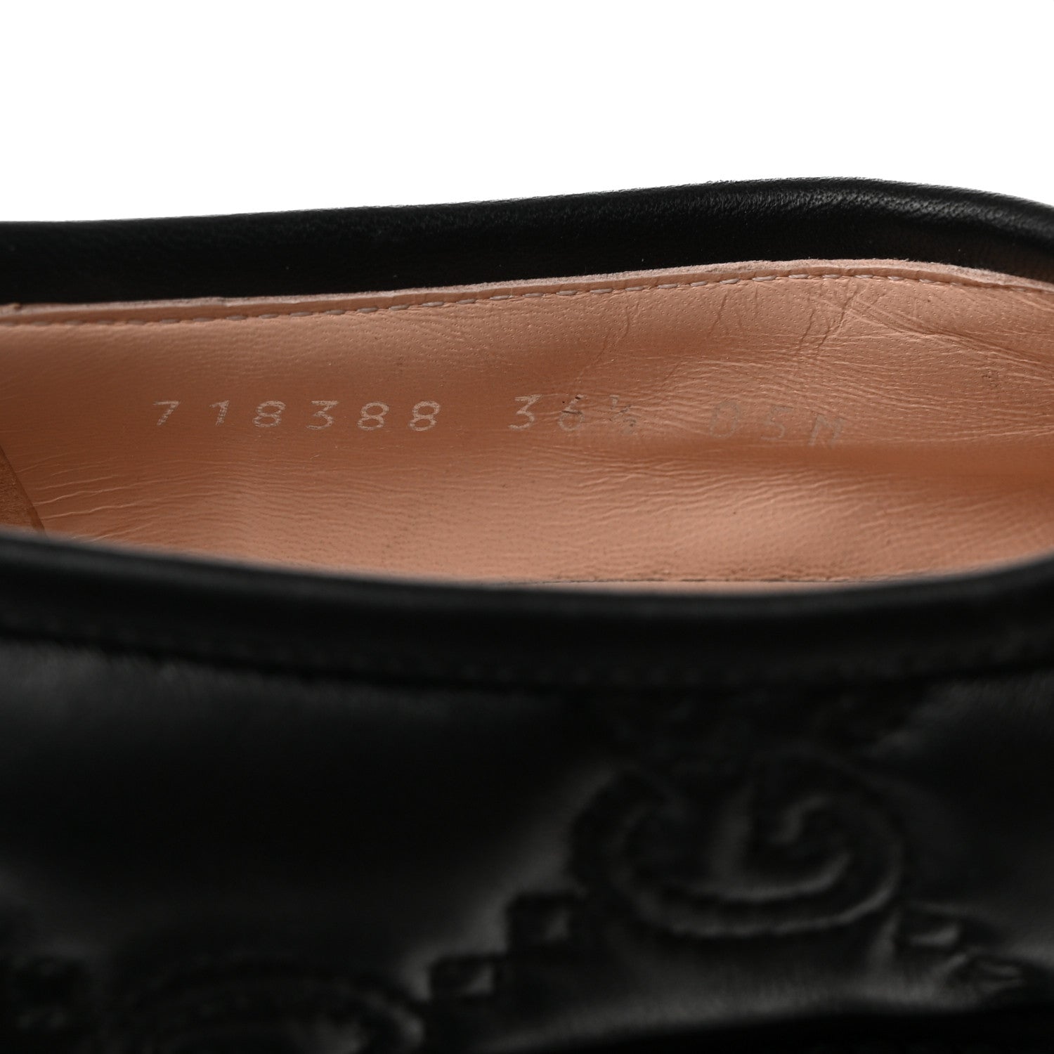 Gucci Nappa Cordovan Lux GG Matelasse Buckled Platform Lug Sole 60mm Loafers 36.5 Black 7 of 18