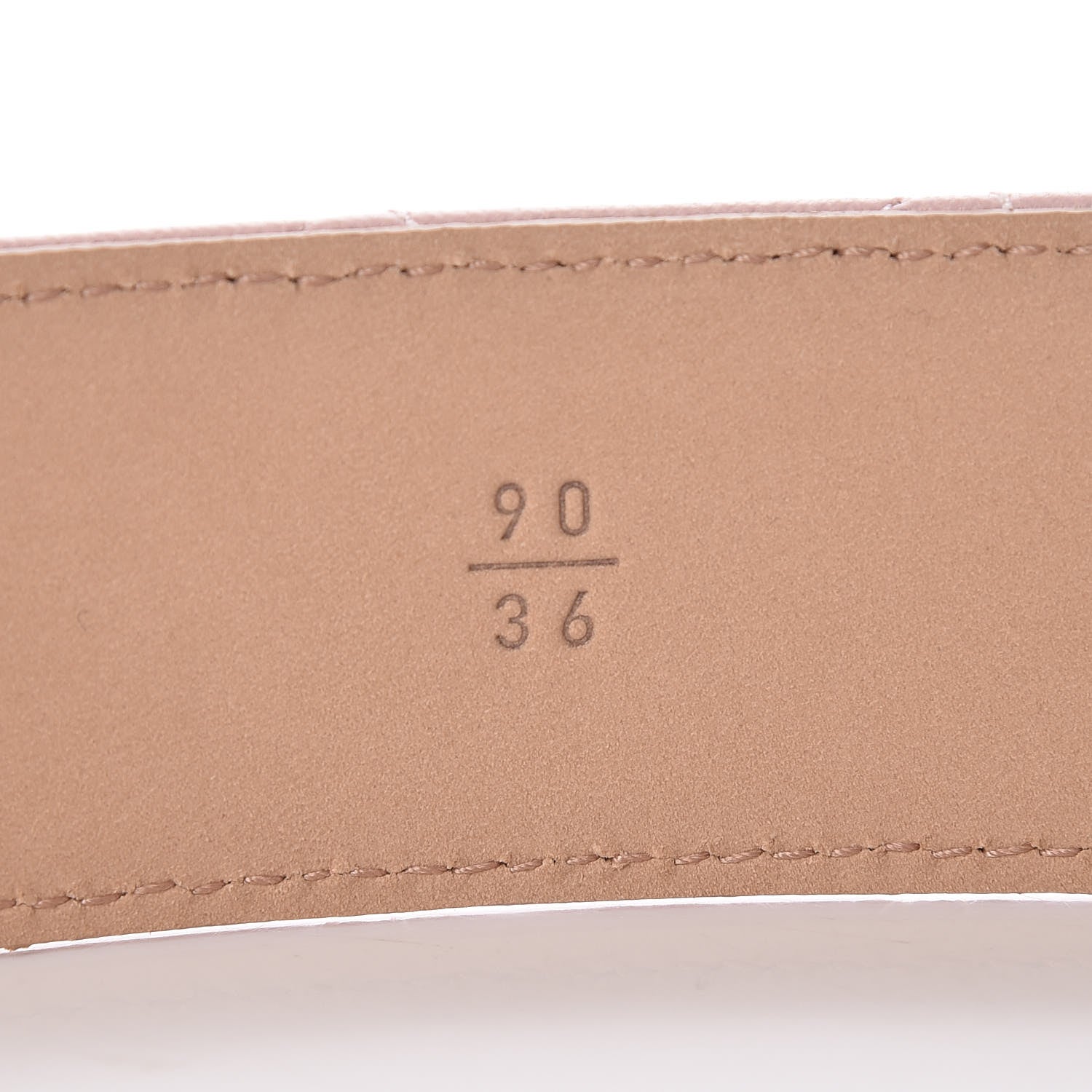 Chanel Lambskin Quilted CC Belt 90 36 Pink 6 of 8