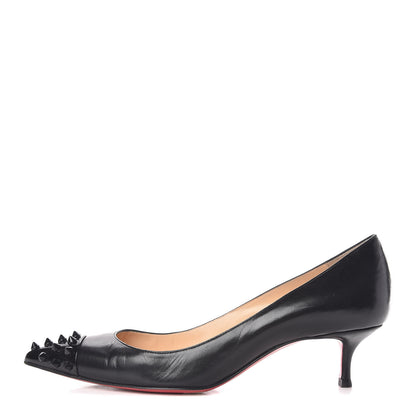 Christian Louboutin Kid Patent Geo 45 Pumps 37.5 Black 1 of 9