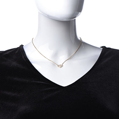 Cartier 18K Pink Gold Diamond Hearts and Symbols Pave Necklace 2 of 6