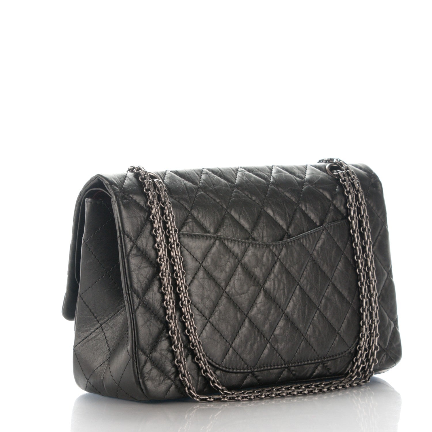 Chanel Aged Calfskin Quilted 2.55 Reissue 227 Flap Black 3 of 7