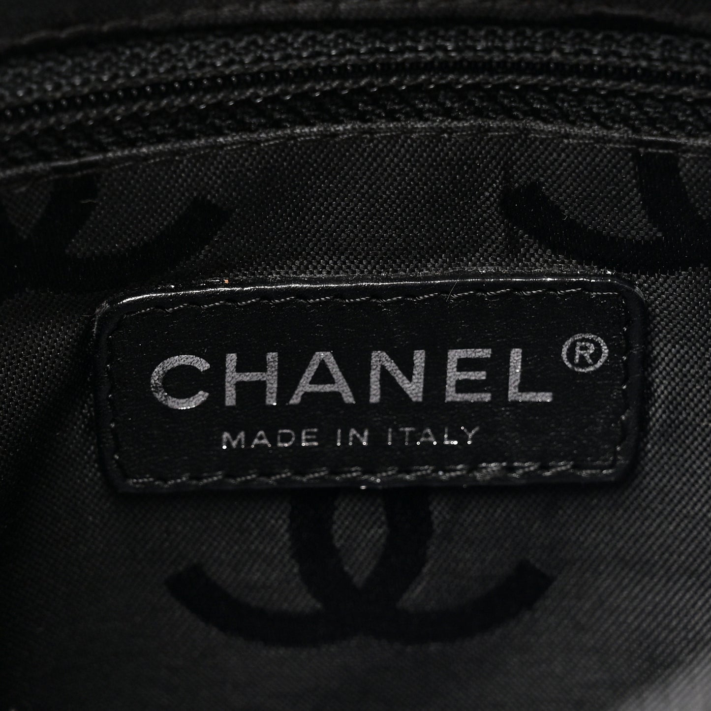 Calfskin Quilted Medium Cambon Tote Pink Black