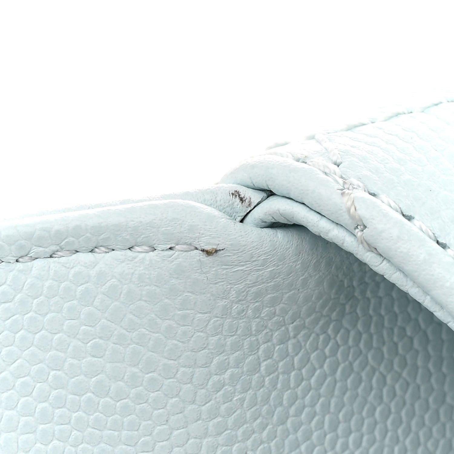 Chanel Caviar Quilted Small Coco Handle Flap Light Blue 11 of 12