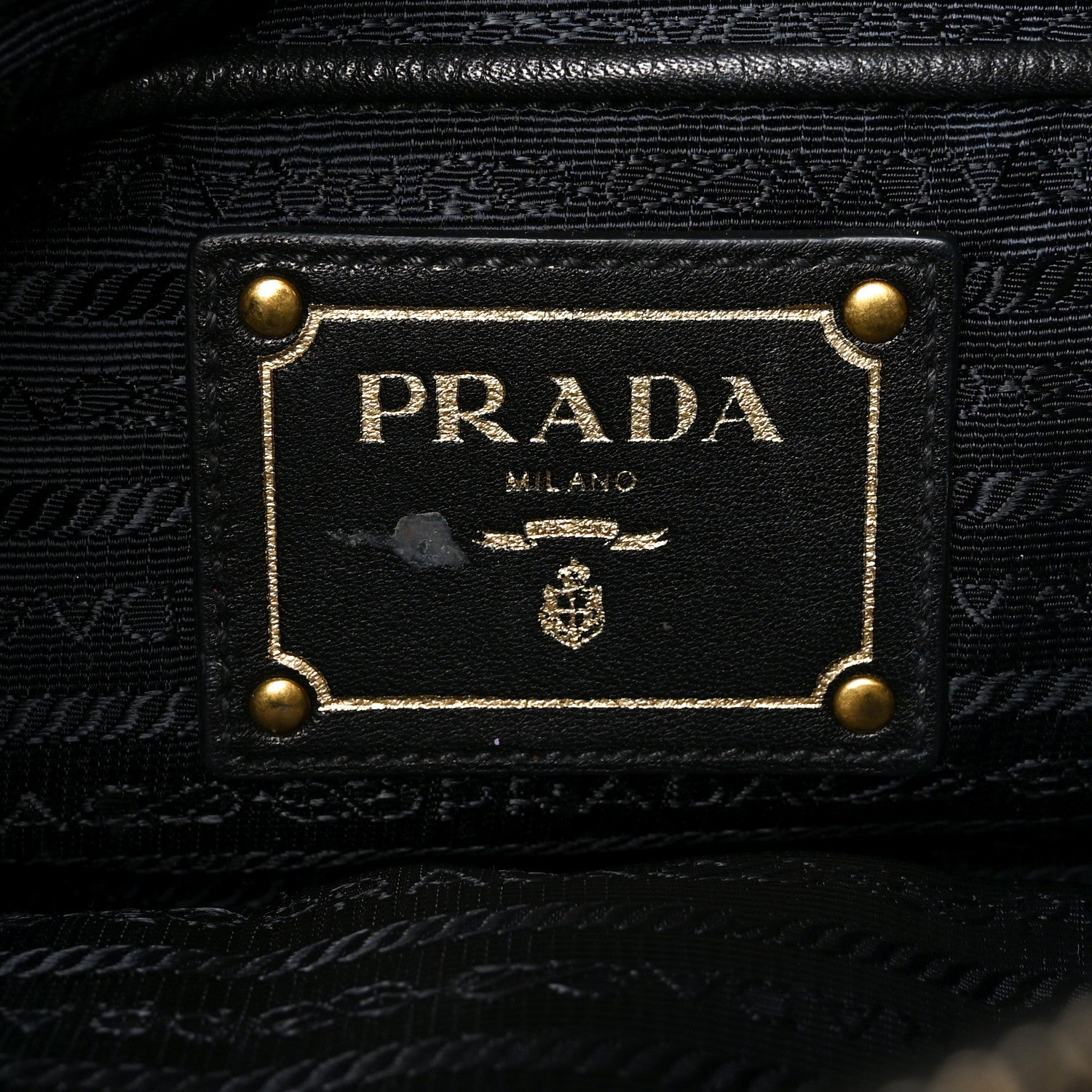 Prada Tessuto Nylon Soft Calf Shopping Satchel Black 6 of 9