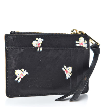 Marc Jacobs X MAGDA ARCHER Saffiano Top Zip Multi Wallet Black 3 of 8