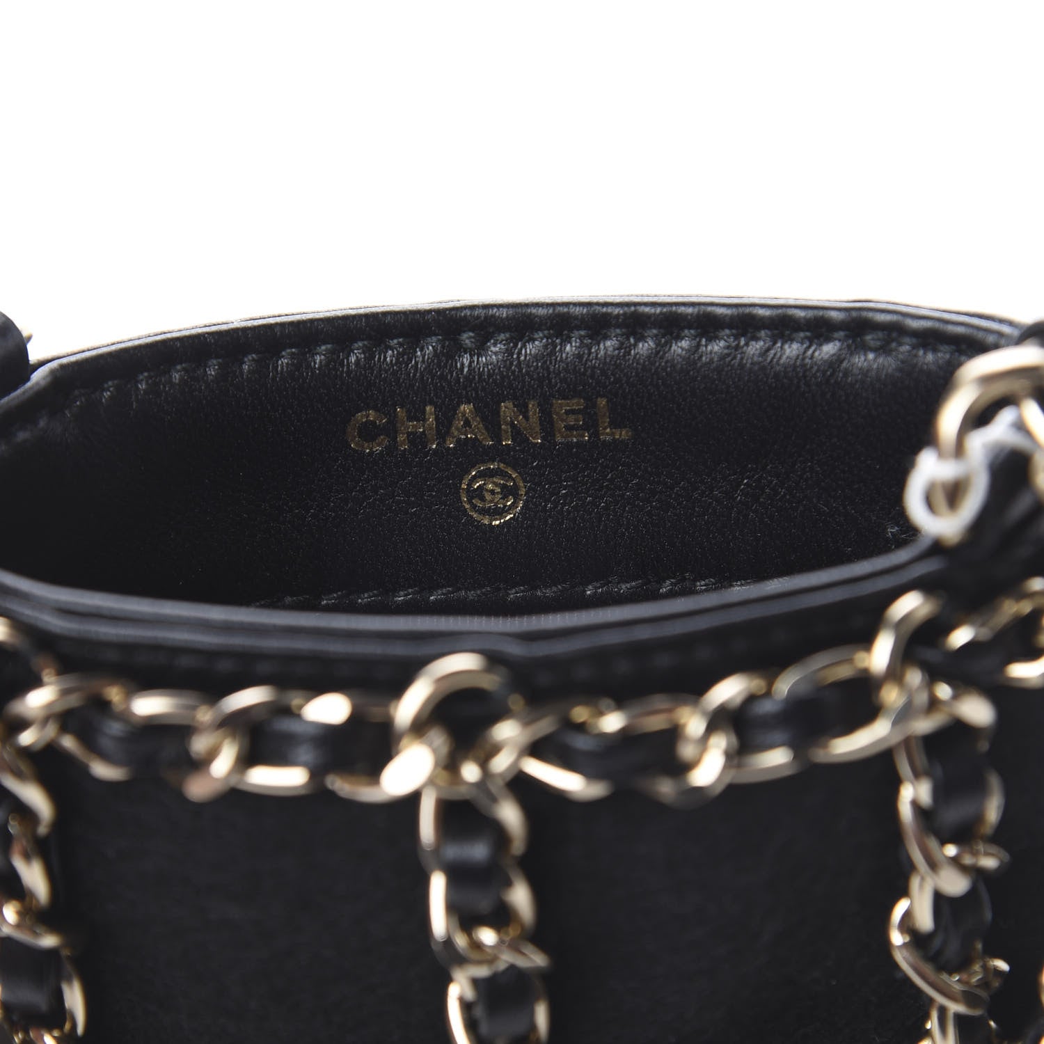 Chanel Lambskin Tech Me Out Clutch With Chain Black 6 of 7