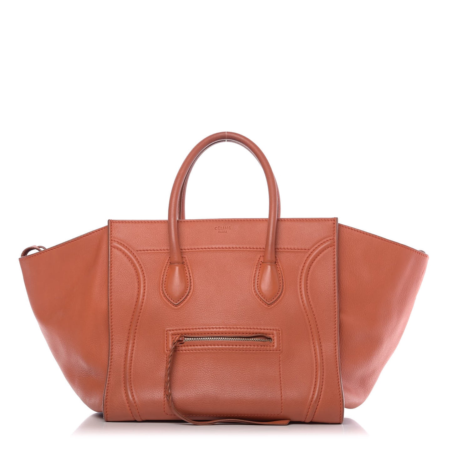Supple Calfskin Medium Phantom Luggage Orange