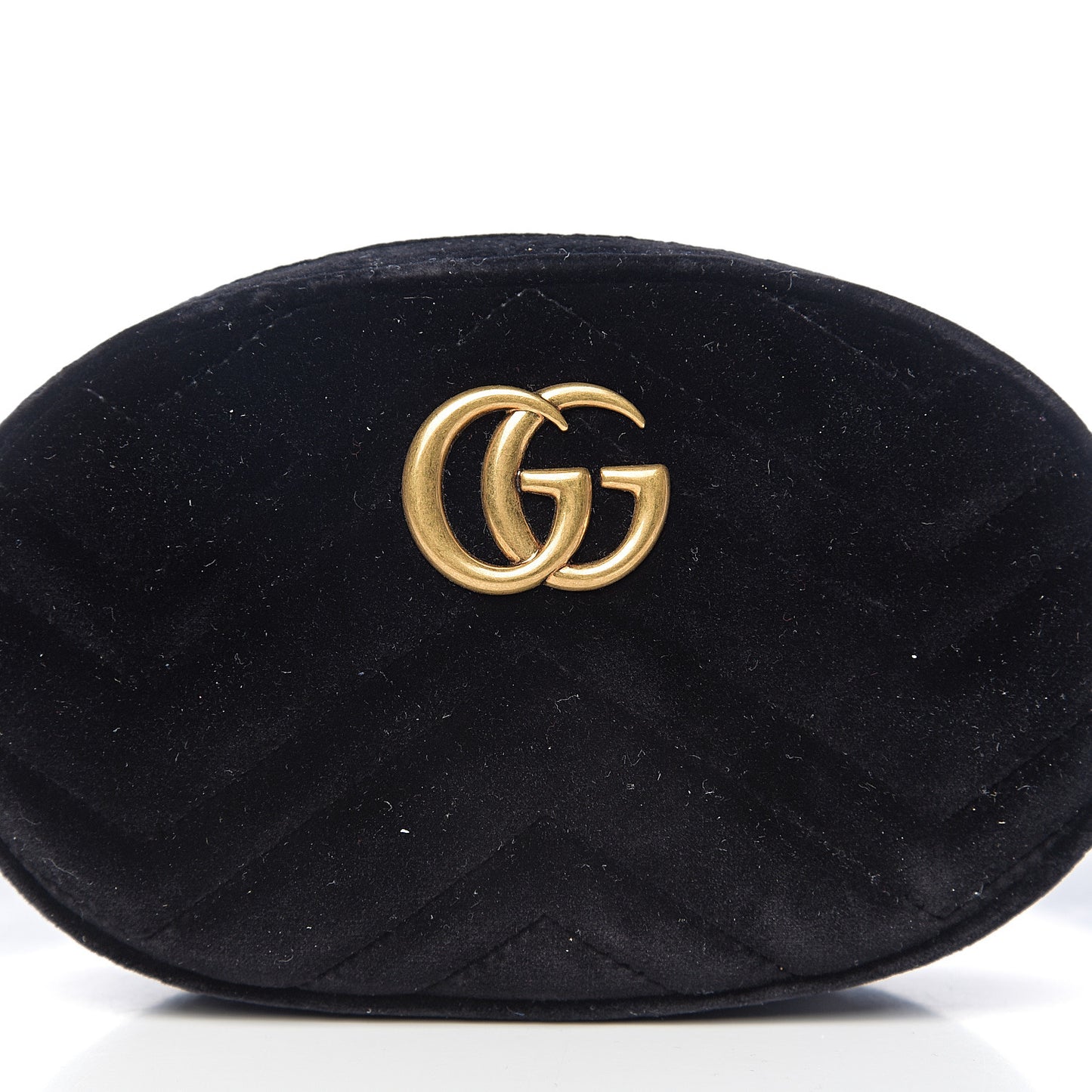 Velvet Matelasse GG Marmont Belt Bag 85 34 Black