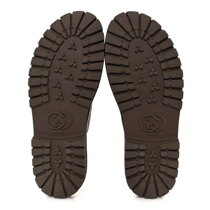 Gucci GG Supreme Monogram Miro Soft Calfskin Men's Horsebit Slippers 10 Beige Ebony New Acero 12 of 20