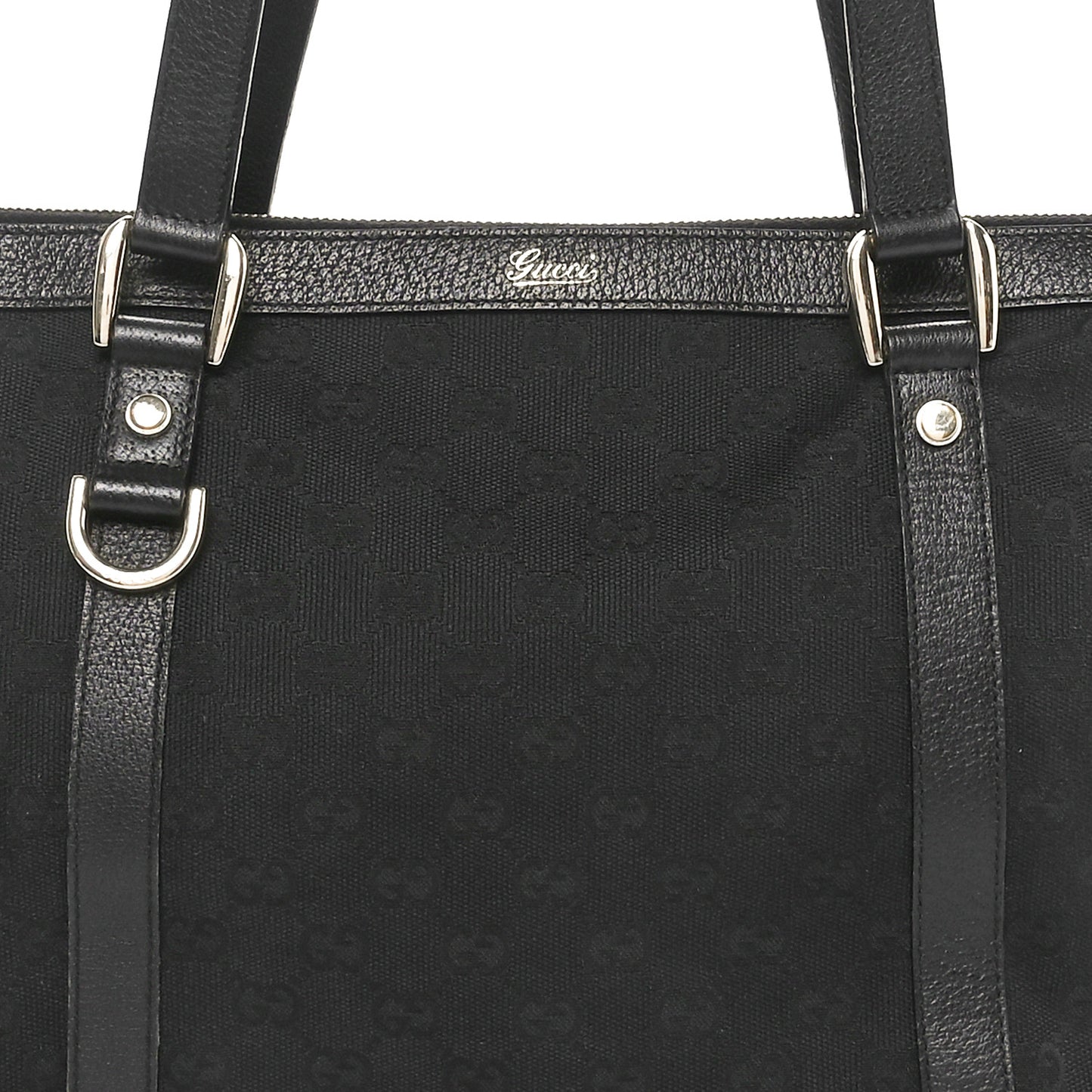 Monogram Medium Abbey Tote Black