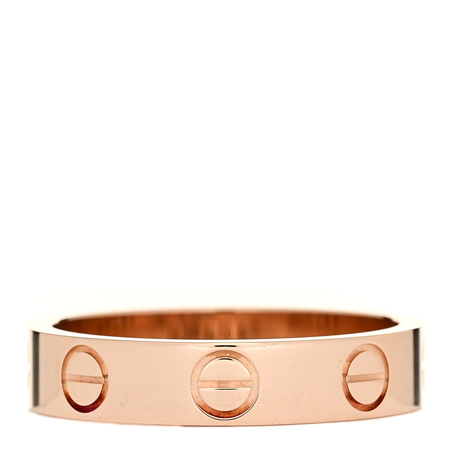 18K Pink Gold 3.5mm LOVE Wedding Band Ring 47 4