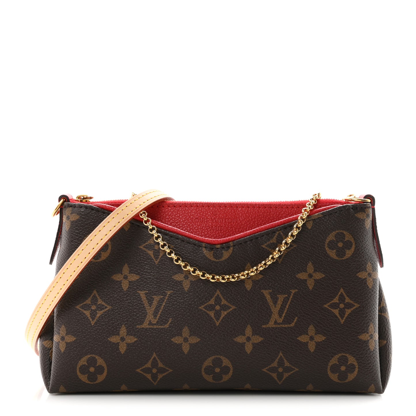 Monogram Pallas Clutch Cherry
