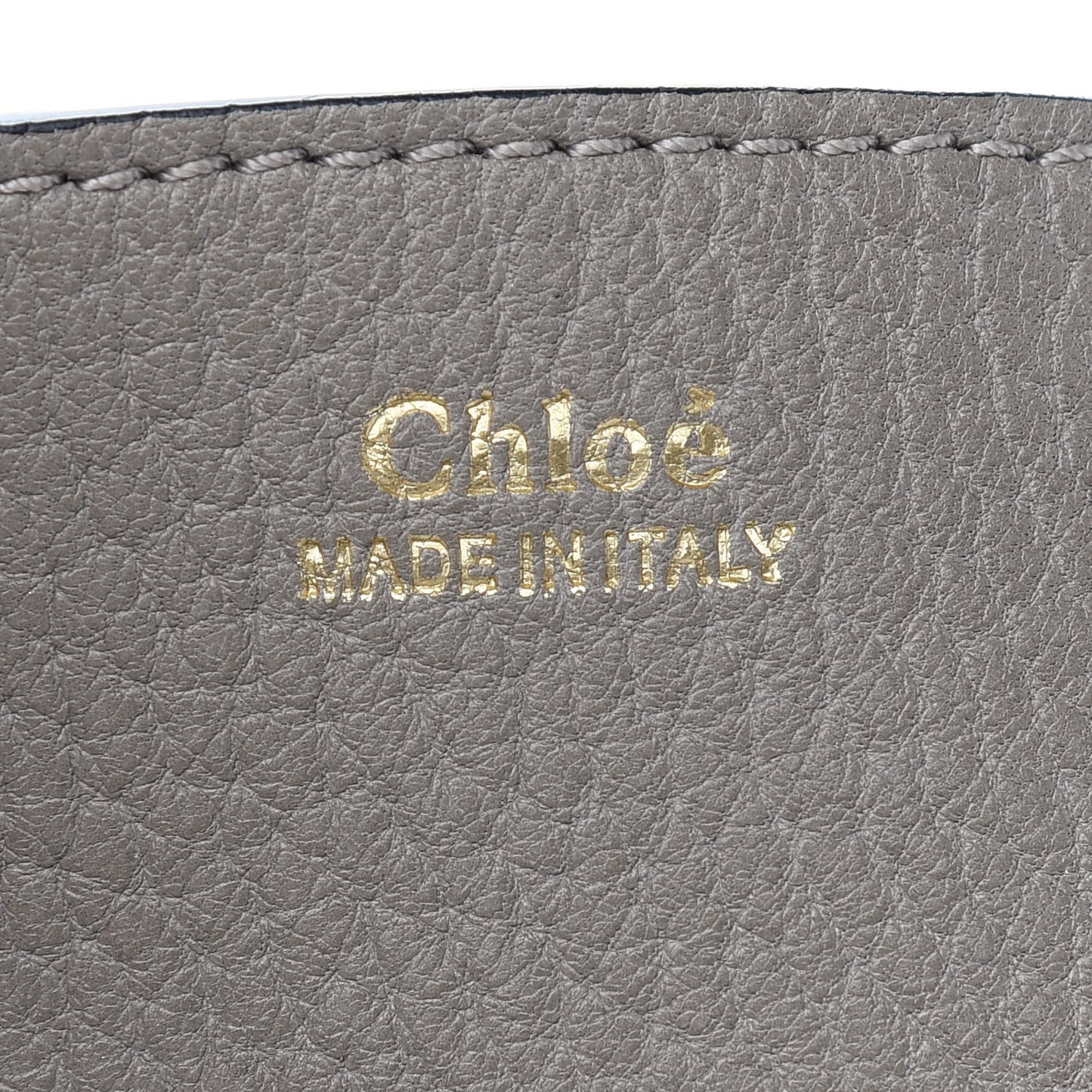 Grained Lambskin Drew Shoulder Bag Motty Grey