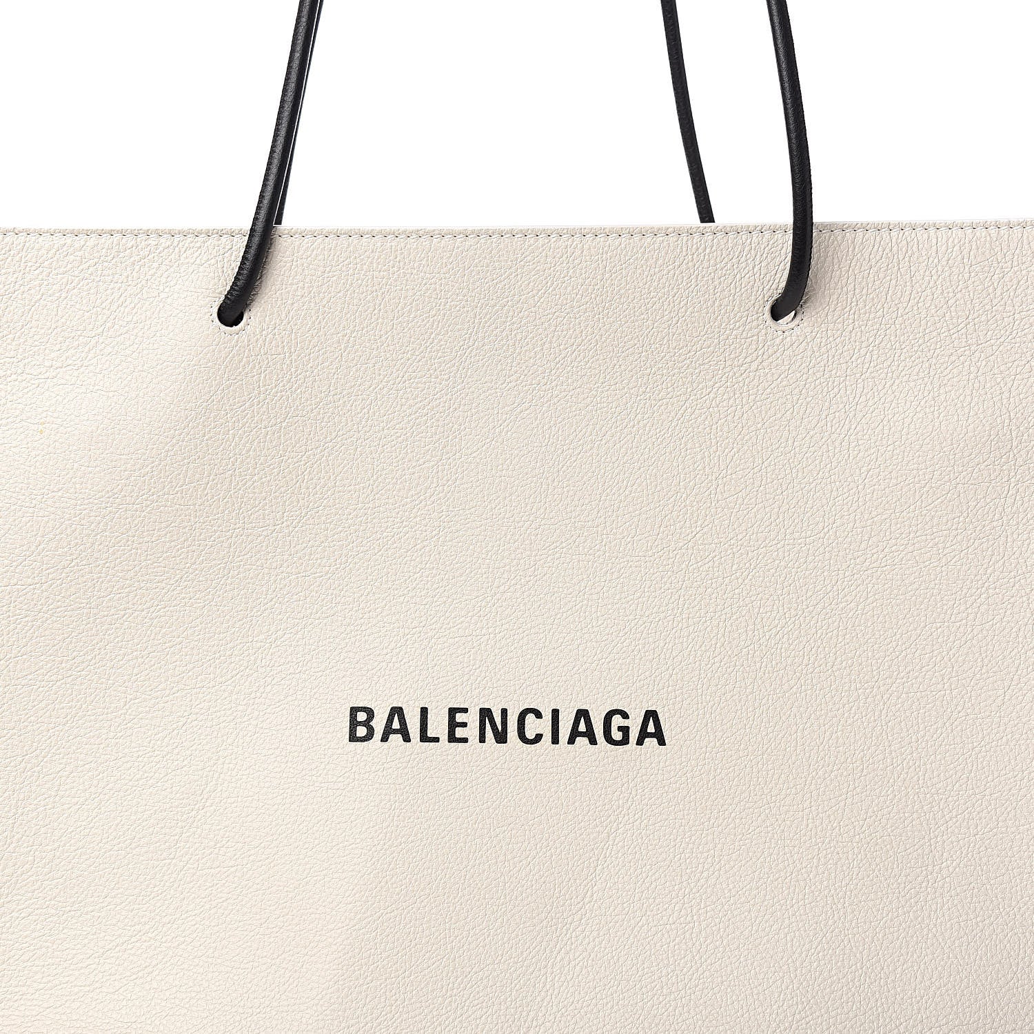 Balenciaga Calfskin Logo Medium Shopping Tote White 11 of 11