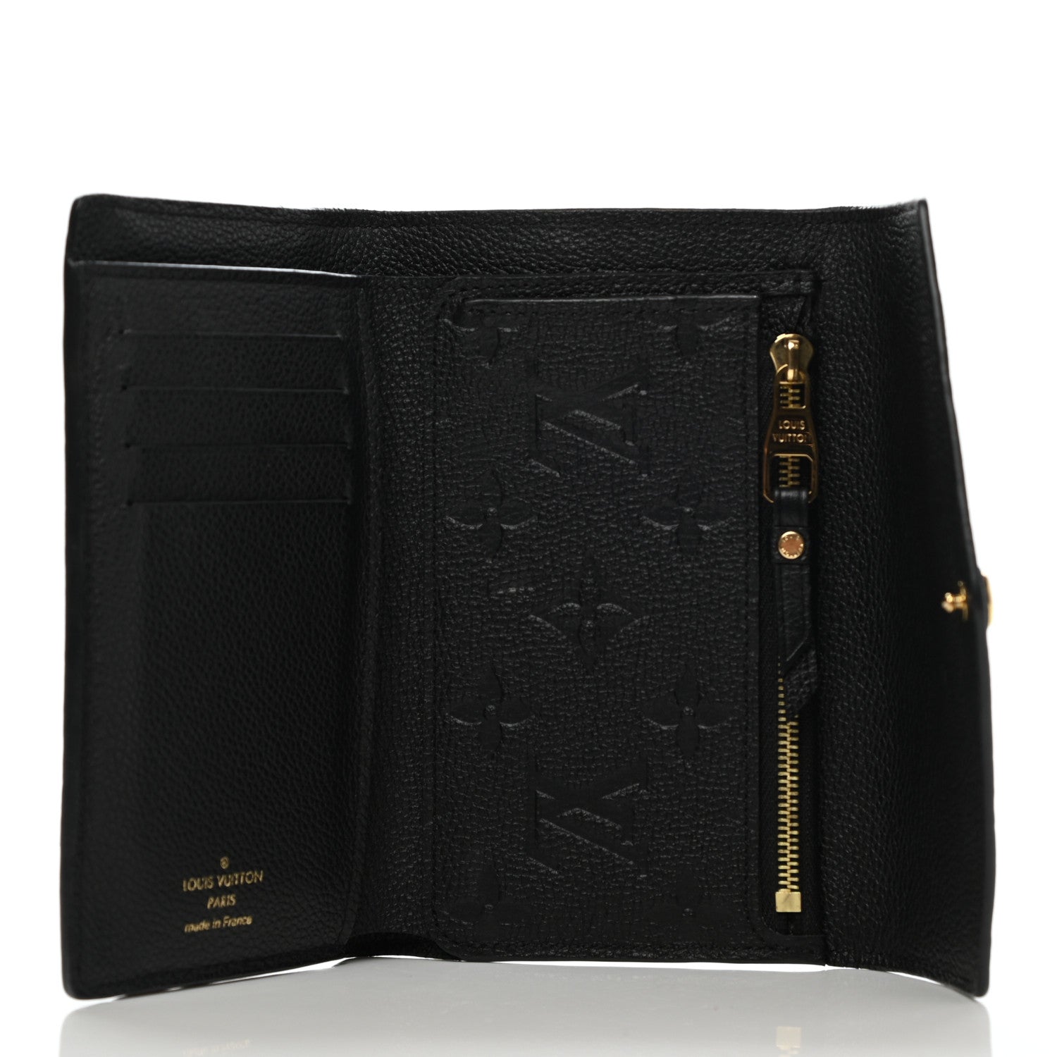Louis Vuitton Empreinte Compact Curieuse Wallet Black 5 of 7