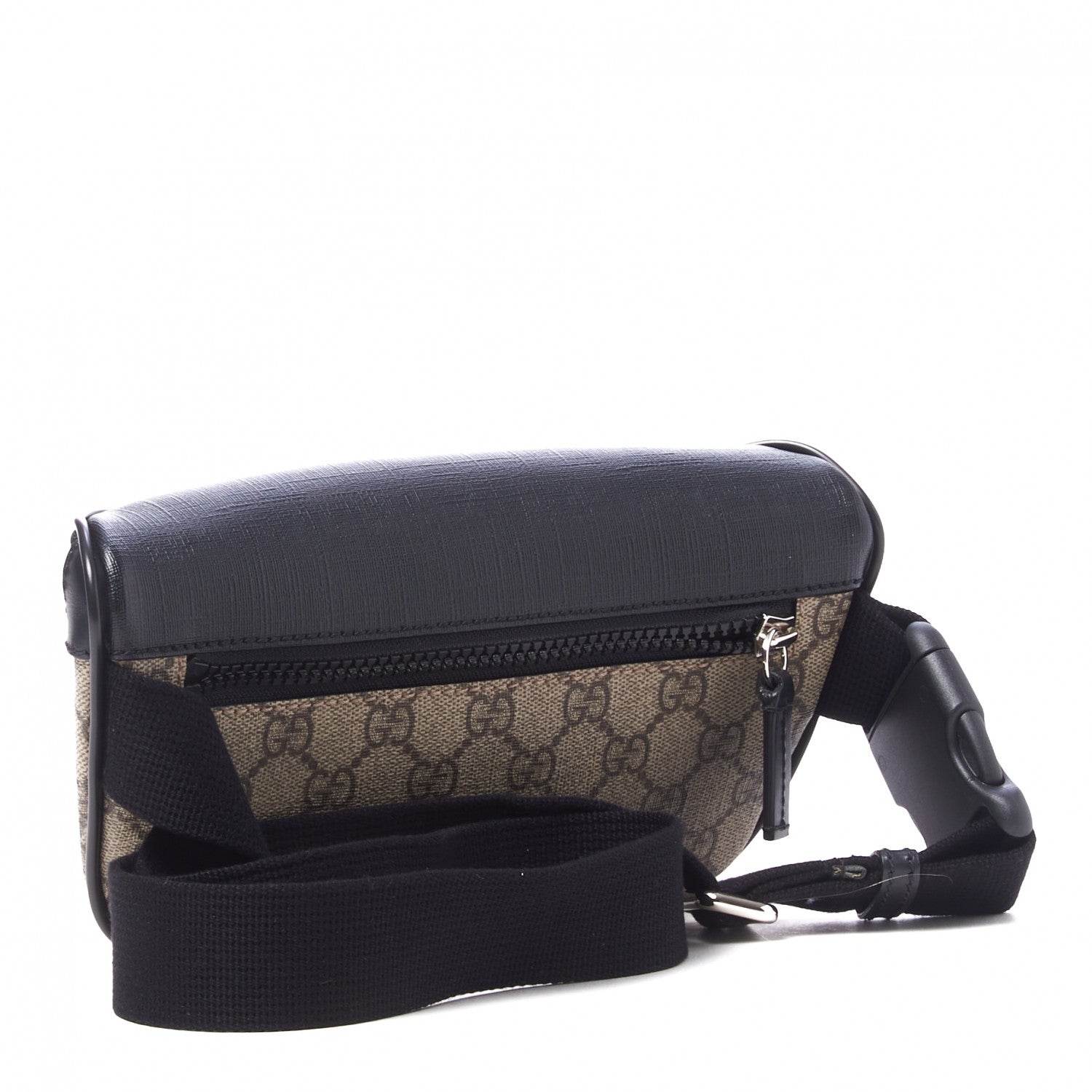 Gucci GG Supreme Monogram Belt Bag Black 3 of 9