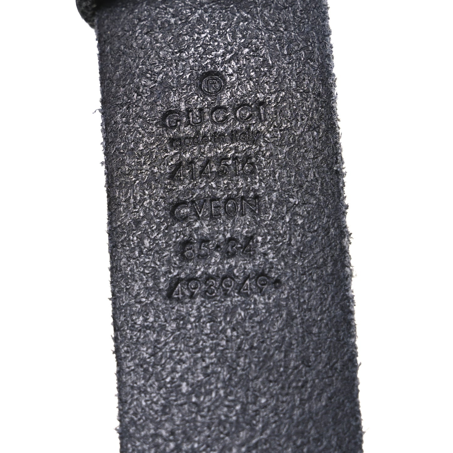 Cuoio Toscano Nickel Double G 30mm Belt 85 34 Black