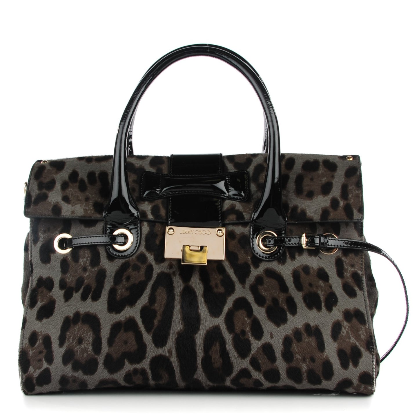 Calf Hair Leopard Print Medium Rosalie Satchel