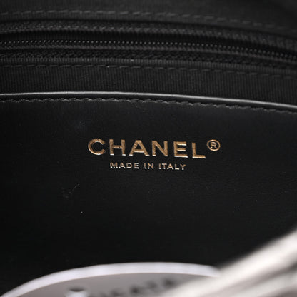 Chanel Metallic Calfskin Pearl Quilted CC Mini Camera Case Ruthenium 6 of 12