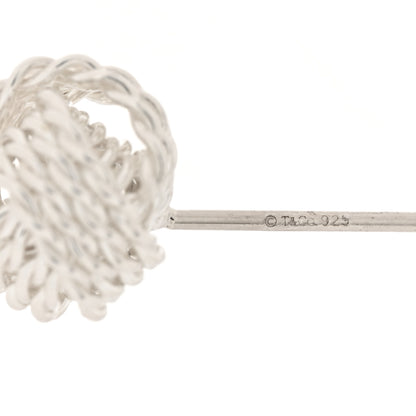 Tiffany Sterling Silver Twist Knot Earrings 4 of 5