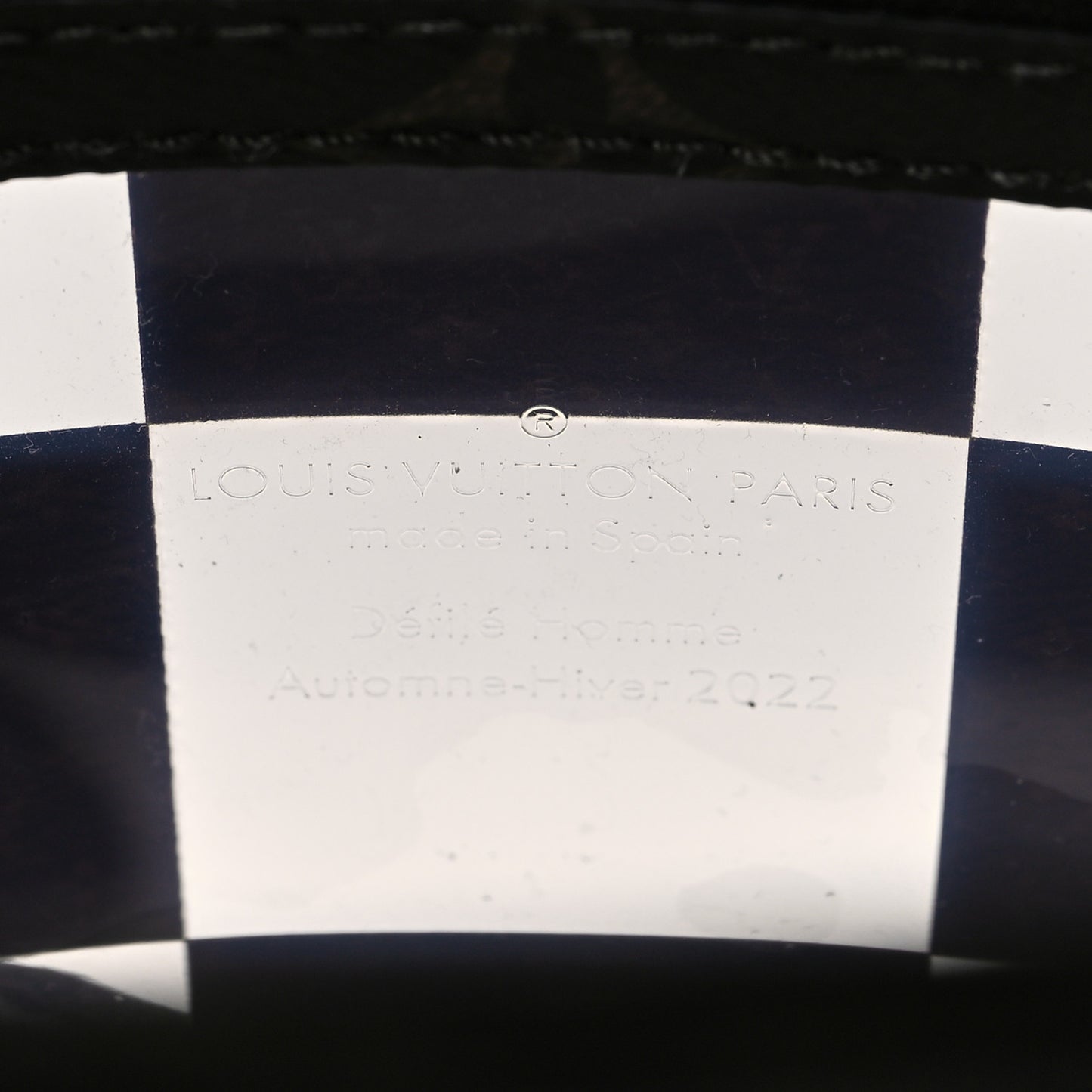 PVC Monogram Chess Sac Plat