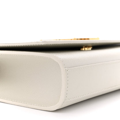 Saint Laurent SAINT LAURENT Grain De Poudre Small Monogram Kate Satchel Crema Soft 9 of 12