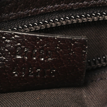 Gucci GG Monogram Web Messenger Crossbody Bag Dark Brown 7 of 9