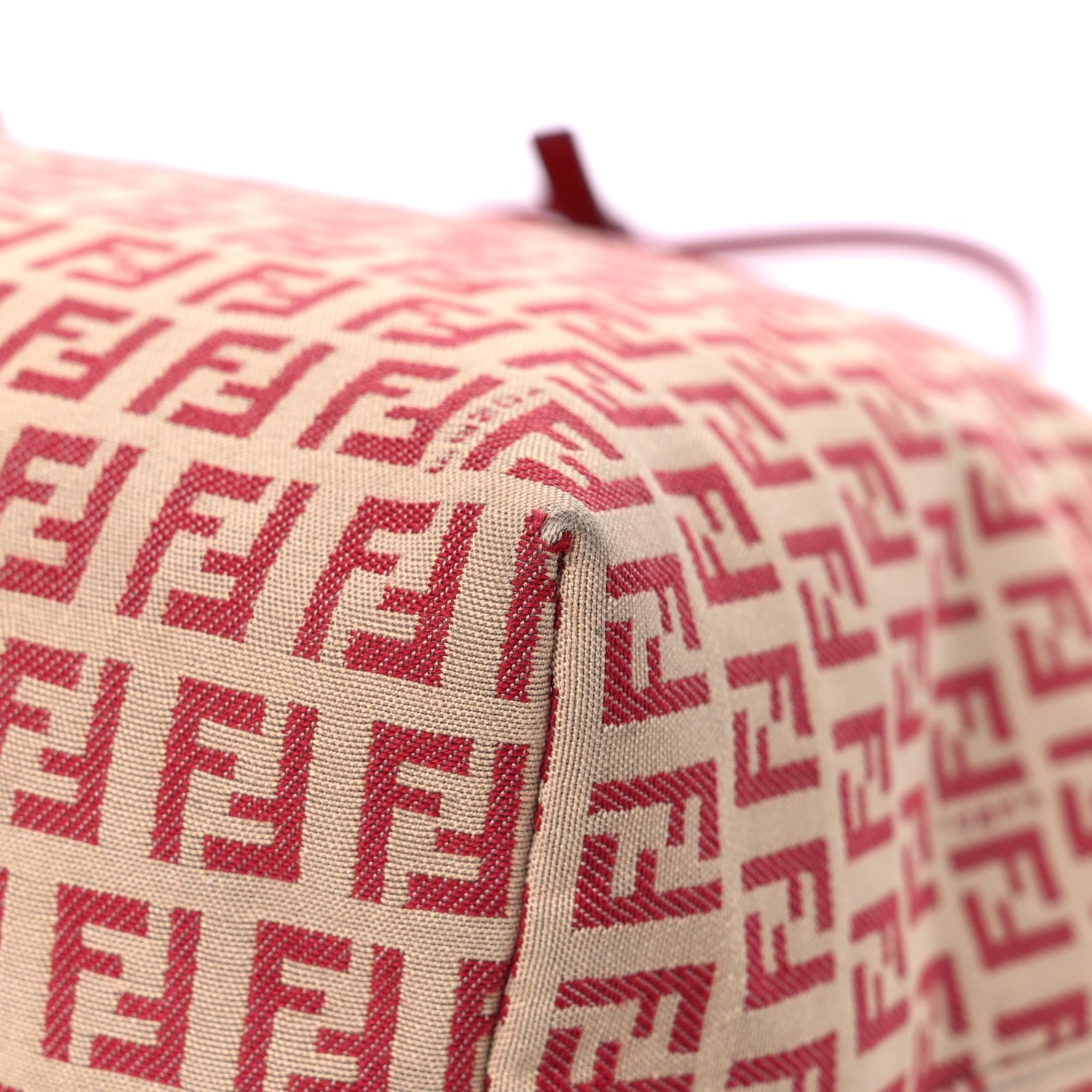Fendi Zucchino Shopping Tote Tobacco Red 10 of 14