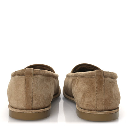 Chanel Suede Calfskin CC Loafers 41 Dark Beige 6 of 12